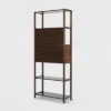 Selma Bamboo Bookcase Right Facing Spindle Cabinet - Boraam -Furniture Store GUEST edbfd2a5 0ca6 4cc2 be0c 08ed021dd5d2