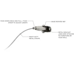 Mount-It! Furniture Anti-Tip Anchor, Steel Child Safety Straps | Secure Wall Anchors For Bookshelf, Dresser, Earthquake Protection For Babies And Pets