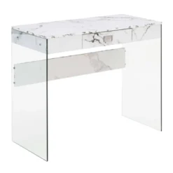 36" SoHo 1 Drawer Glass Desk - Breighton Home 17 36" SoHo 1 Drawer Glass Desk - Breighton Home -Furniture Store GUEST f0e8474f a599 49b8 a66d 289bcad3b2f6
