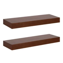 2pc 24" Havlock Wood Shelf Set - Kate & Laurel All Things Decor -Furniture Store GUEST f187d120 ca58 43da a276 939272884cf2