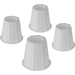 4 Pack Round Bed Risers - Furniture Risers 5 To 6 Inches White - Heavy-Duty Furniture Riser For Table, Couch, Desk, And Chair - HomeItUsa -Furniture Store GUEST f2a63dd5 4a6c 4d1e 82dd 69d481a9daf8