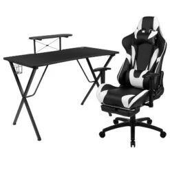 BlackArc Tango Gaming Desk & Chair Set - Reclining Gaming Chair With Slide-Out Footrest & Gaming Desk With Cupholder/Headphone Hook -Furniture Store GUEST f49a3922 8a3e 4b16 9cb8 60293e160b7c