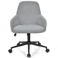Costway Linen Accent Office Chair Adjustable Rolling Swivel Task Chair W/Armrest 17 Costway Linen Accent Office Chair Adjustable Rolling Swivel Task Chair W/Armrest -Furniture Store GUEST f62349f3 73a5 4e95 b23a b6b486787242