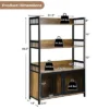 Costway 3-Tier Baker's Rack Industrial Kitchen Microwave Oven Stand W/Storage Cabinet 2 Costway 3-Tier Baker's Rack Industrial Kitchen Microwave Oven Stand W/Storage Cabinet -Furniture Store GUEST f7250b92 0553 4a22 ba27 fd6bd1f3f425