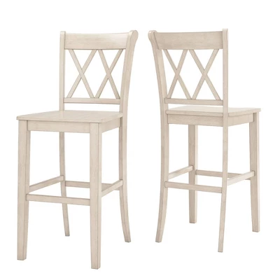 Set Of 2 29" South Hill Double X Back Barstools - Inspire Q 11 Set Of 2 29" South Hill Double X Back Barstools - Inspire Q - Image 9