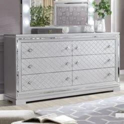 5pc Tenaya Bedroom Set Silver/Gray - HOMES: Inside + Out -Furniture Store GUEST f7667c1e 180d 43c2 a52f 8e8253bddd6e