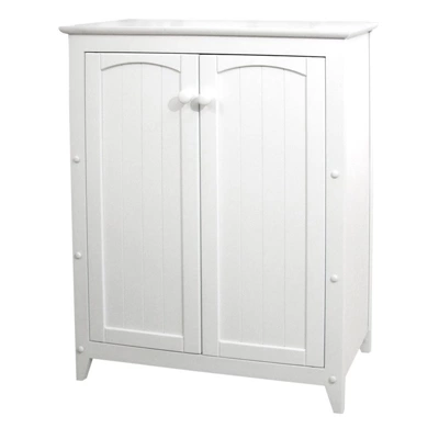 Wood 2 Door Storage Cabinet In White-Pemberly Row 3 Wood 2 Door Storage Cabinet In White-Pemberly Row