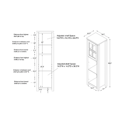 3pc Torrey TV Stand And Media Tower Set Black - HOMES: Inside + Out 9 3pc Torrey TV Stand And Media Tower Set Black - HOMES: Inside + Out - Image 7