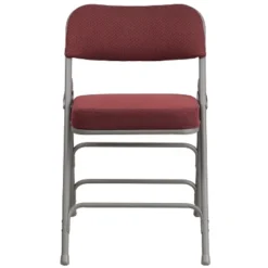Emma And Oliver 2 Pack Premium Curved Triple Braced & Hinged Fabric Upholstered Metal Folding Chair -Furniture Store GUEST f8cf64f0 e733 4452 9ee6 e89dd34f163d