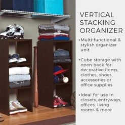 ClosetMaid 895600 Decorative Home Stackable 2-Cube Organizer Storage 31-Inch, Espresso -Furniture Store GUEST fa2f2376 53bb 4a7b b112 8470c9081702