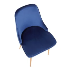 Set Of 2 Marcel Contemporary Dining Chair Gold/Blue Velvet - LumiSource -Furniture Store GUEST fce69db9 98b6 4f00 9c8d 9d1b9a7cae3b