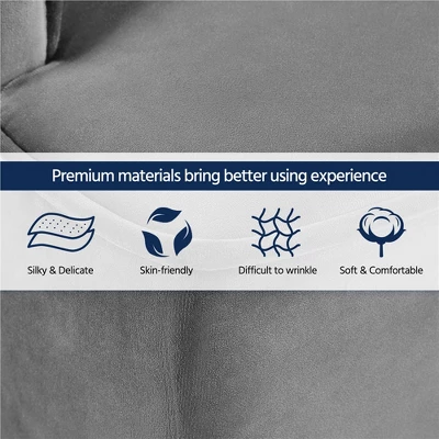 Yaheetech Modern Upholstered Armchair Velvet Accent Chair For Living Room Bedroom 8 Yaheetech Modern Upholstered Armchair Velvet Accent Chair For Living Room Bedroom - Image 6